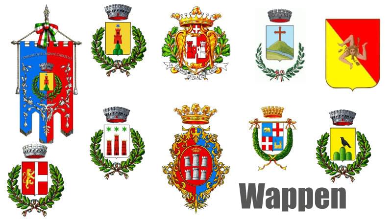 Traditionelles italienisches Wappen